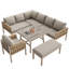 Outdoor Sectional Patio Set With Cushions-1874486960