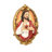 15.9'' Oval Religious Wall Art Polyresin Wall Decor, Sacred Heart Jesus Vintage Baroque Style