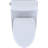 TOTO® Nexus® One-Piece Elongated 1.28 GPF Universal Height Toilet with CEFIONTECT® and SS124 SoftClose Seat, WASHLET®+ Ready, Cotton White-48006146