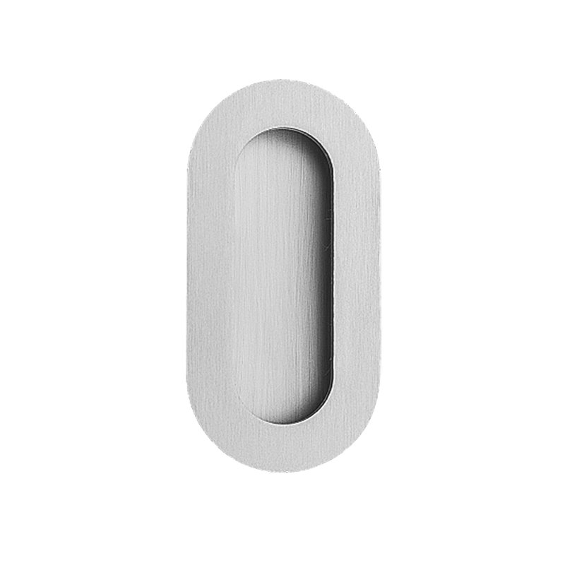 Flush Pull Plate, Polish Stainless Steel