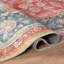 Tapis traditionnel à médaillon rouge Marin - tissé à plat, surface lavable avec envers antidérapant-179930406-179585100