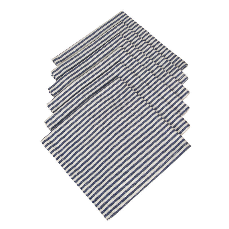 Serviette Aalayah, Bleu / Blanc