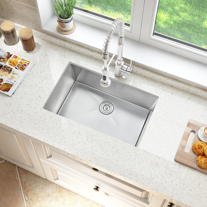 30'' L Single Bowl Stainless Steel Kitchen Sink