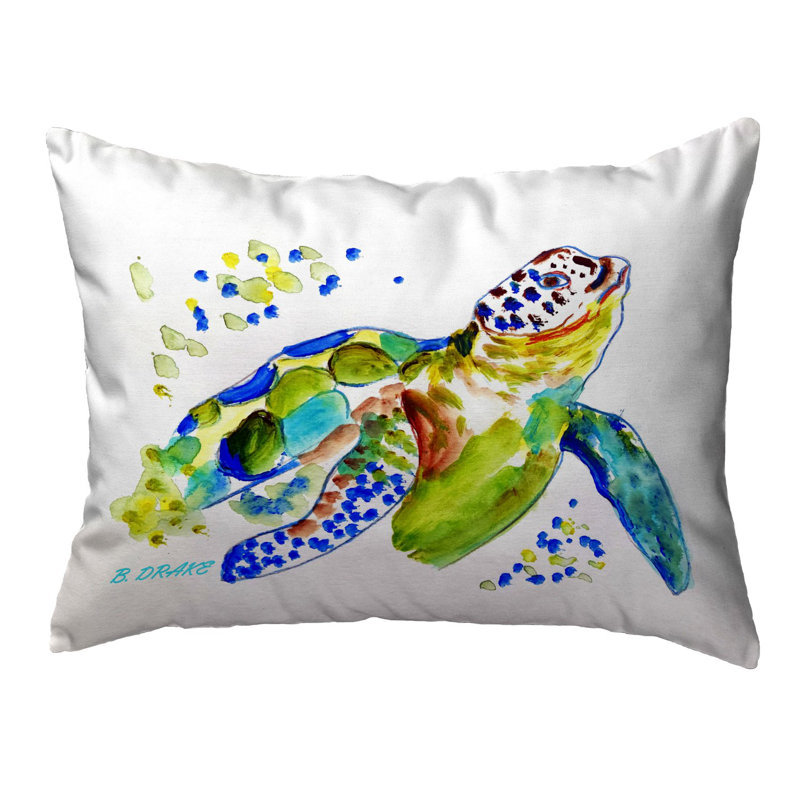 Outdoor Reversible Throw Pillow, 11" x 14"