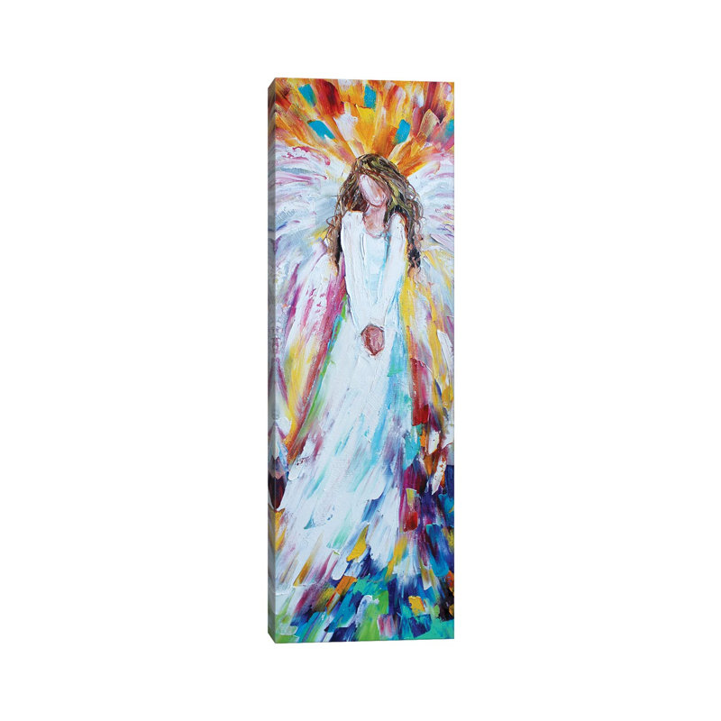 Angel Of Joy by Karen Tarlton - Wrapped Canvas Painting, 30.48 cm H x 91.44 cm W x 1.91 cm D