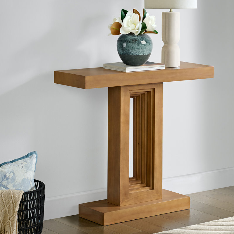 Pismo 36-Inch Solid Wood Console Table, Oak, Oak