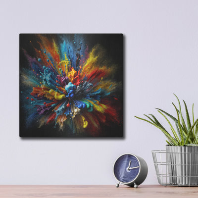 'Color Burst 3' by Rey Klimt Metal Wall Art