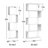 6-Tier Geometric Bookcase with Lighting-1365734063