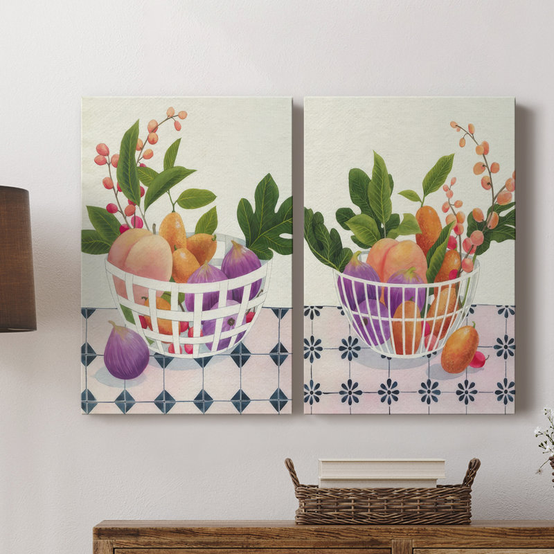 Toile tendue Bright Fruit I-Premium Gallery - prête à être accrochée, H 12 po x l 16 po