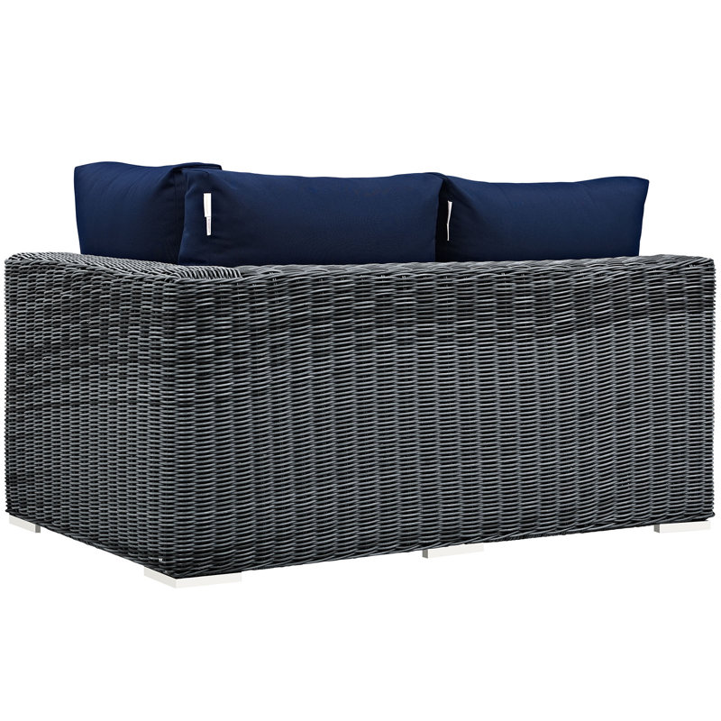 Causeuse Modway, Toile bleu marine Sunbrella®