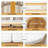 Ekua Acacia Wood Rope Weaving Patio Outdoor Reclining Chaise Lounge With Cream Cushions