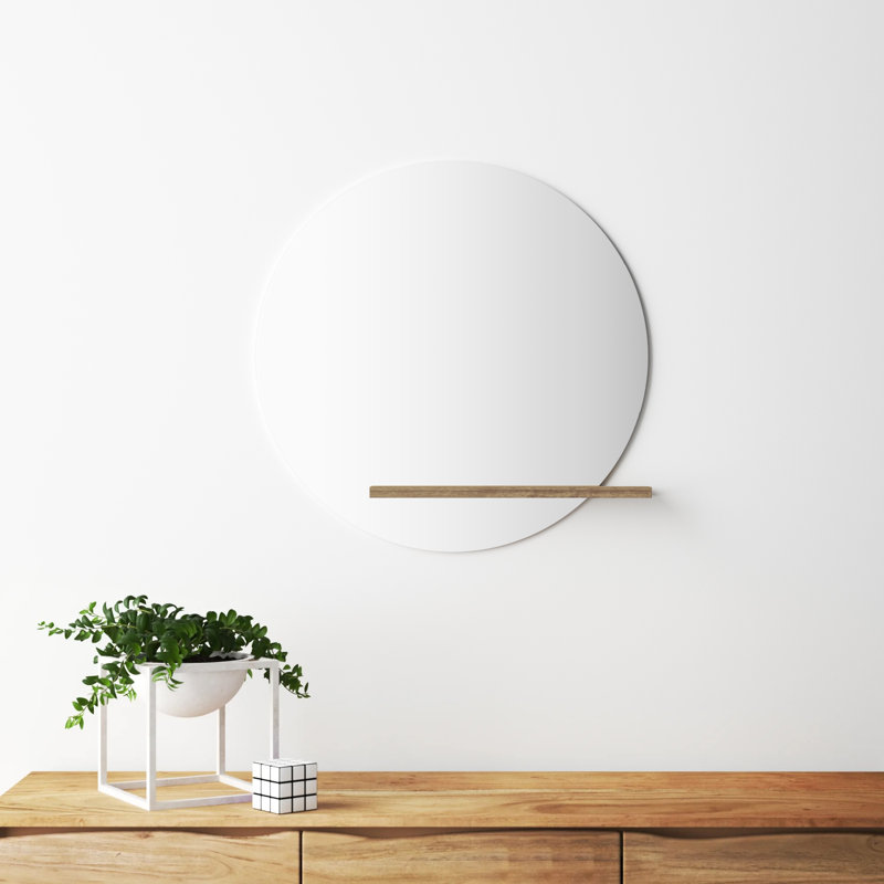 Beacon Flat Wall Mirror with Shelves