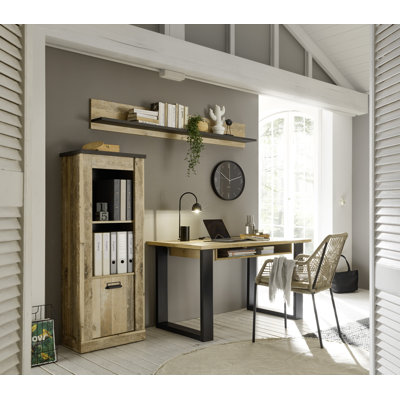 Jackeline 3 Piece Desk Office Set