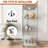 Quick - Assembly White Glass Display Cabinet 48.97" Tall, 1 Door 3 Shelf, Adjustable Lighting, For Showcasing Action Figures Shelf Tempered H, 16.51" L, 14.67" W, Led Lights, Easy To Clean, Office