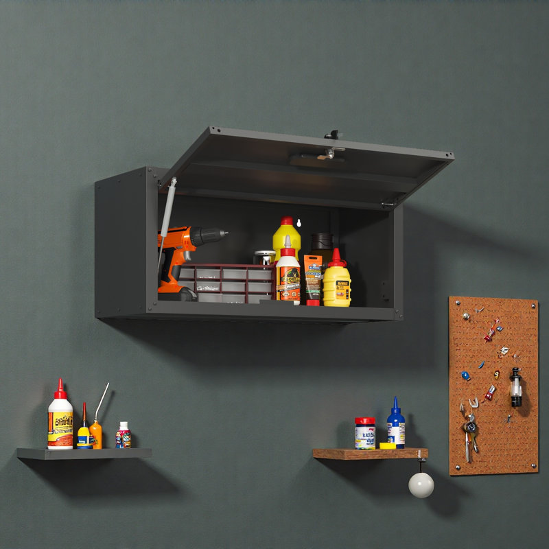 Heavy Duty Metal Wall Mounted Tool Storage Cabinet Steel Metal Garage Storage Cabinet For Garage Workshop Assembly Required