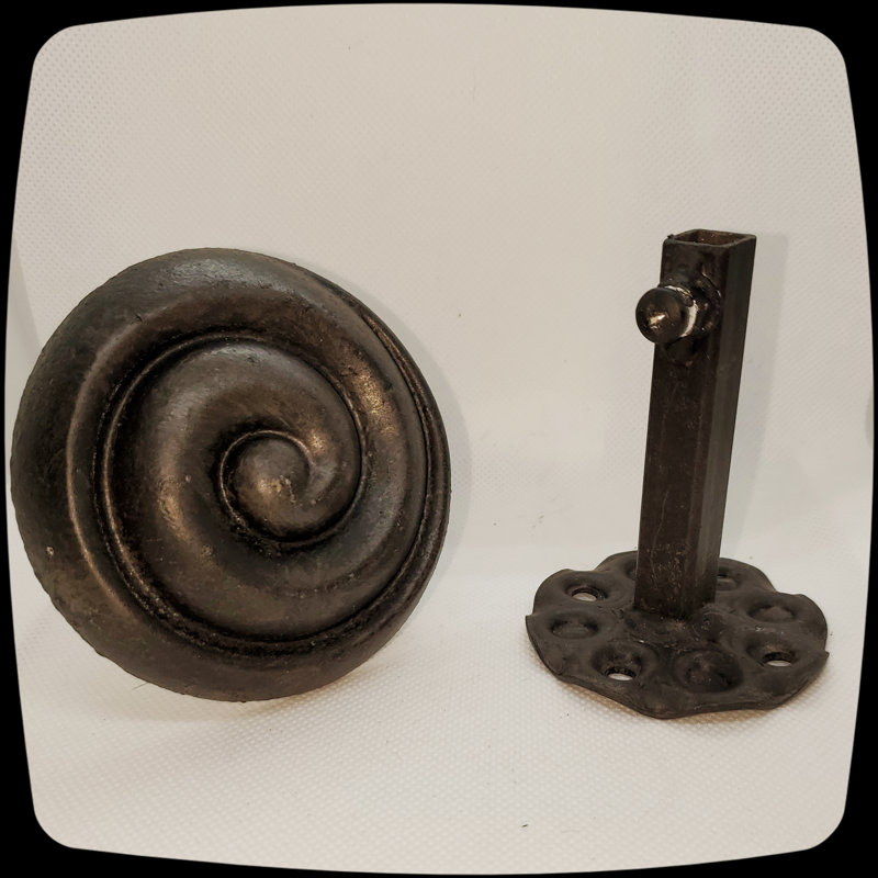 Minni Oil Rubbed Bronze Iron Adjustable 3.5'' to 3.5'' Curtain Holdback