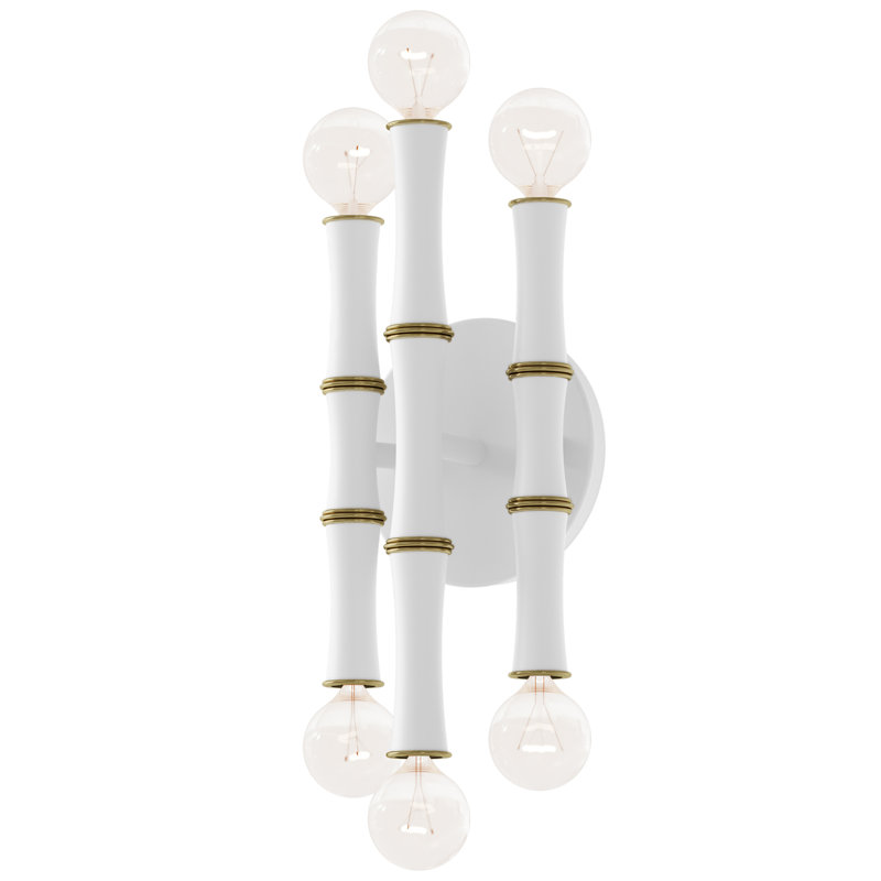 Kane Wall Sconce, Daisy Glazed/Modern Brass