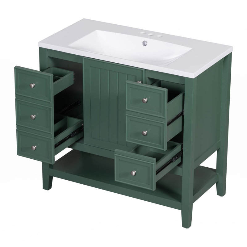 Meuble-lavabo 36 po avec lavabo, Blue