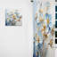 Rideau en velours traditionnel Marsboro blanc et bleu Minimalisme Violets I - obscurcissant - 1 panneau-1783875691
