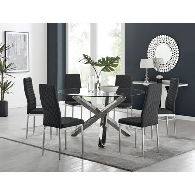 Eubanks Dining Set with 6 Chairs