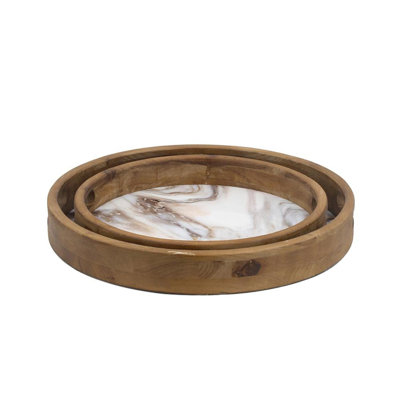 Wood Tray - Set of 2