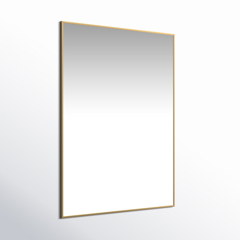 Goza Metal Flat Wall Mirror, 29.5" x 39.5"