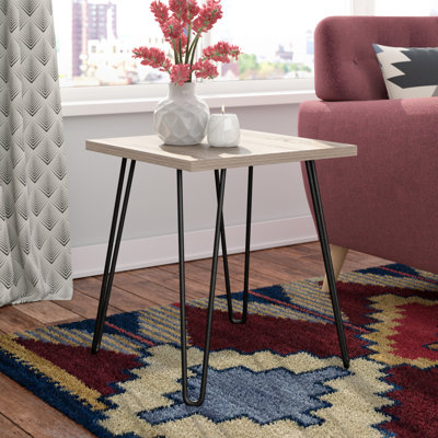 Ewalt Side Table with metal legs