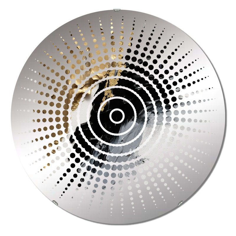 Dewell - Miroir mural Sun Circles, 31,4 po x 31,4 po