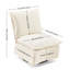 Chaise en chenille pivotante à 360 degrés avec revêtement en tissu doux rembourré de mousse pour un confort maximal-80125002