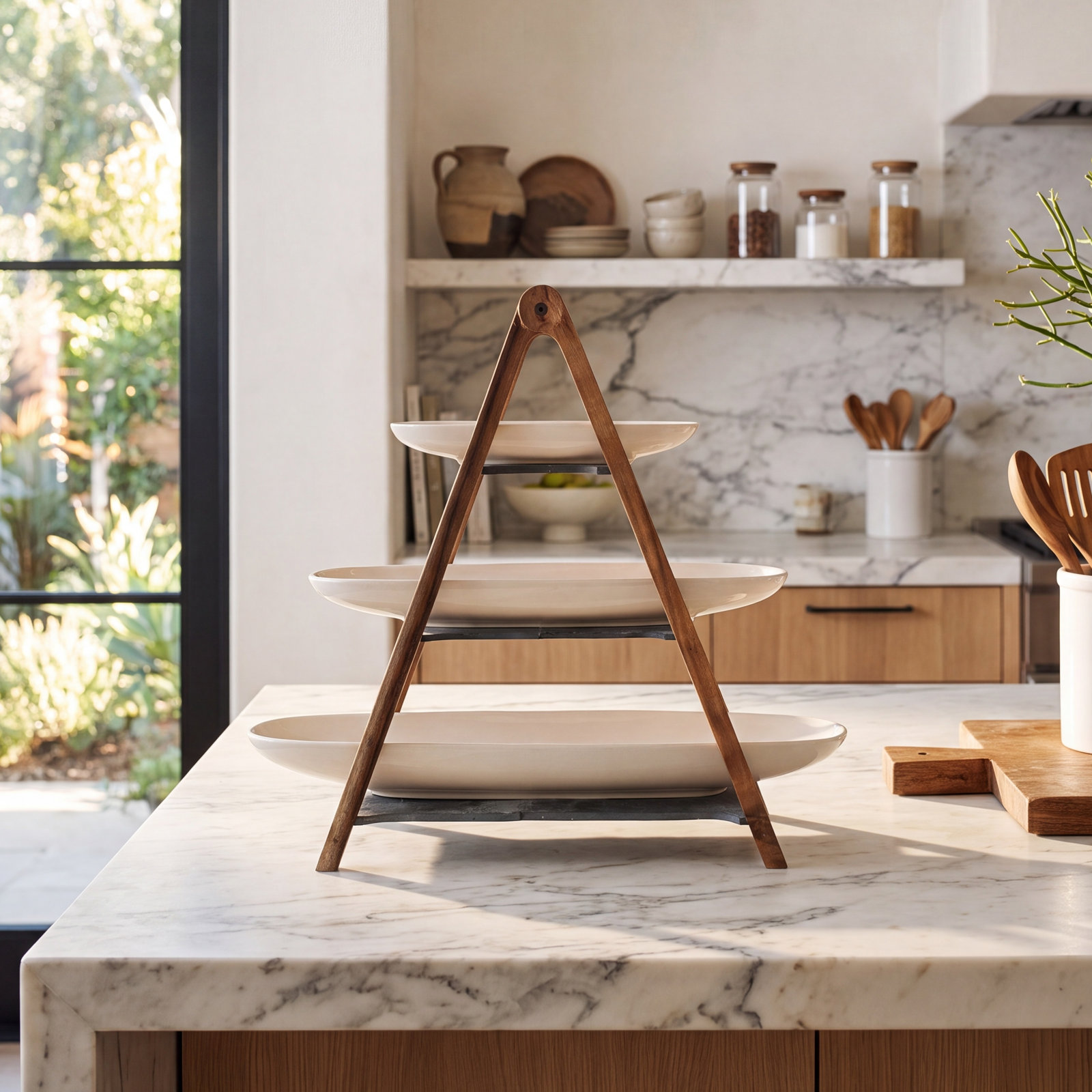 Artesano Porcelain Tiered Stand