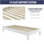 Lit plateforme simple - blanc