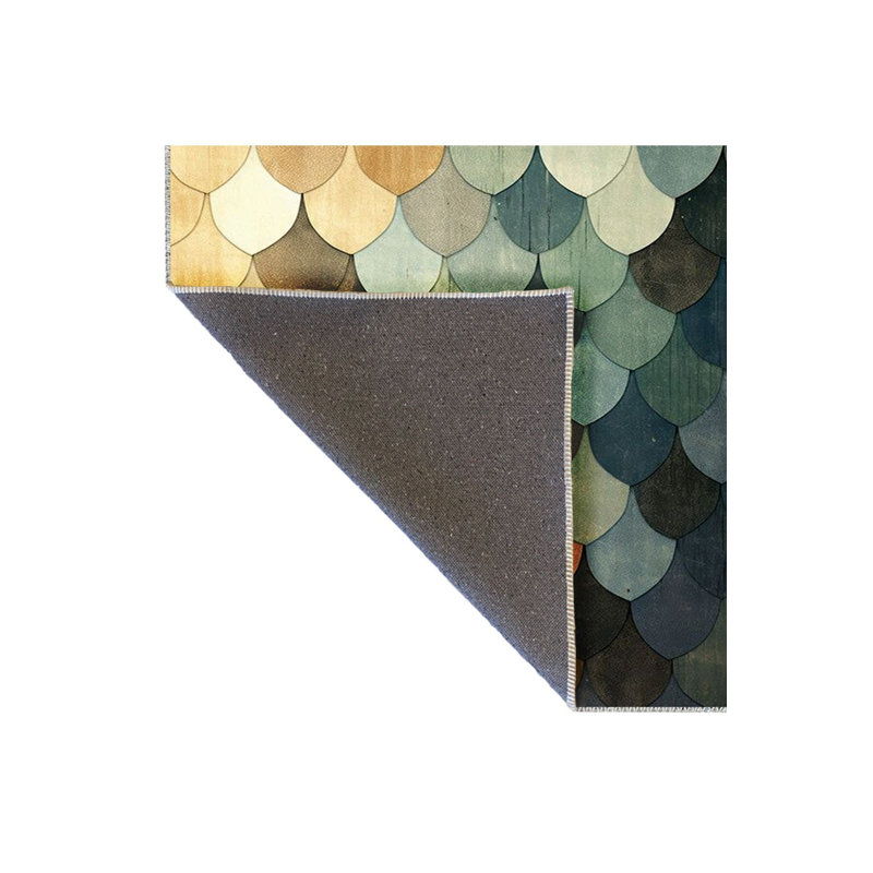 Tapis décoratif multicolore lavable à la machine Sun, Tapis de couloir 2 pi 6 po x 6 pi 7 po inclus