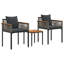  Outdoor Furniture Set With Cushion PE Rattan Seating Patio Arrangement-362438642-362438641