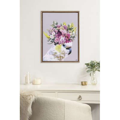 Pretty Bird by Inkheart Designs Framed Canvas Wall Art Print