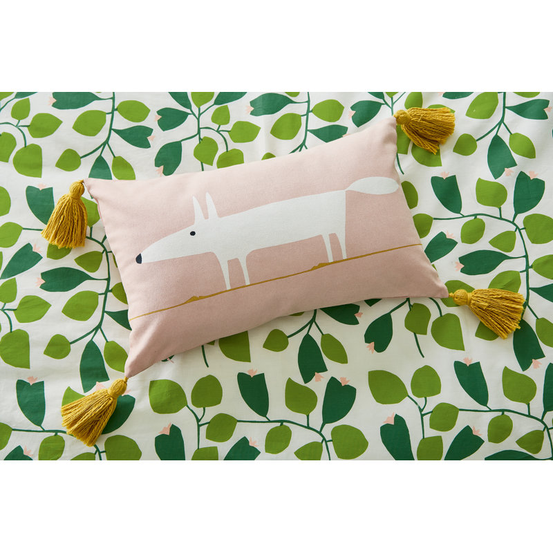 Mr Fox Rectangular Throw Cushion, Milkshake