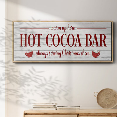 Hot Cocoa Bar - toile encadrée