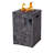 Square Steel Propane Smokeless Fire Column