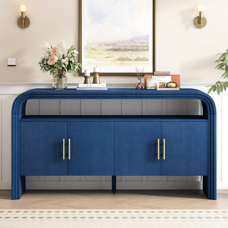 Console en placage de sapin traité pour le vestibule - Style moderne, mise en valeur pratique du grain du vestibule,, Marine