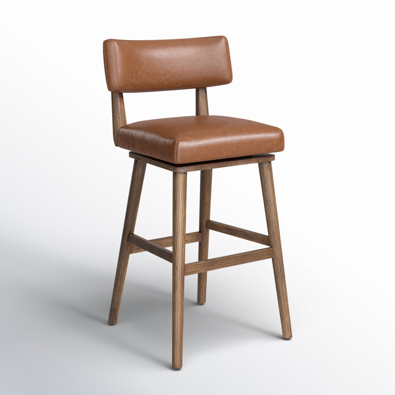 Cardell Swivel Stool, Bar Stool (31" Seat Height), Sonoma Chestnut