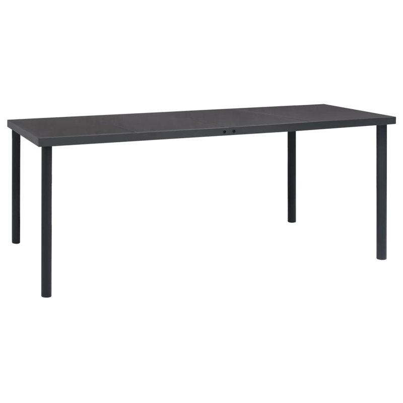 Table de salle à manger en verre, L 35,4 po x L 74,8 po x H 29,1 po