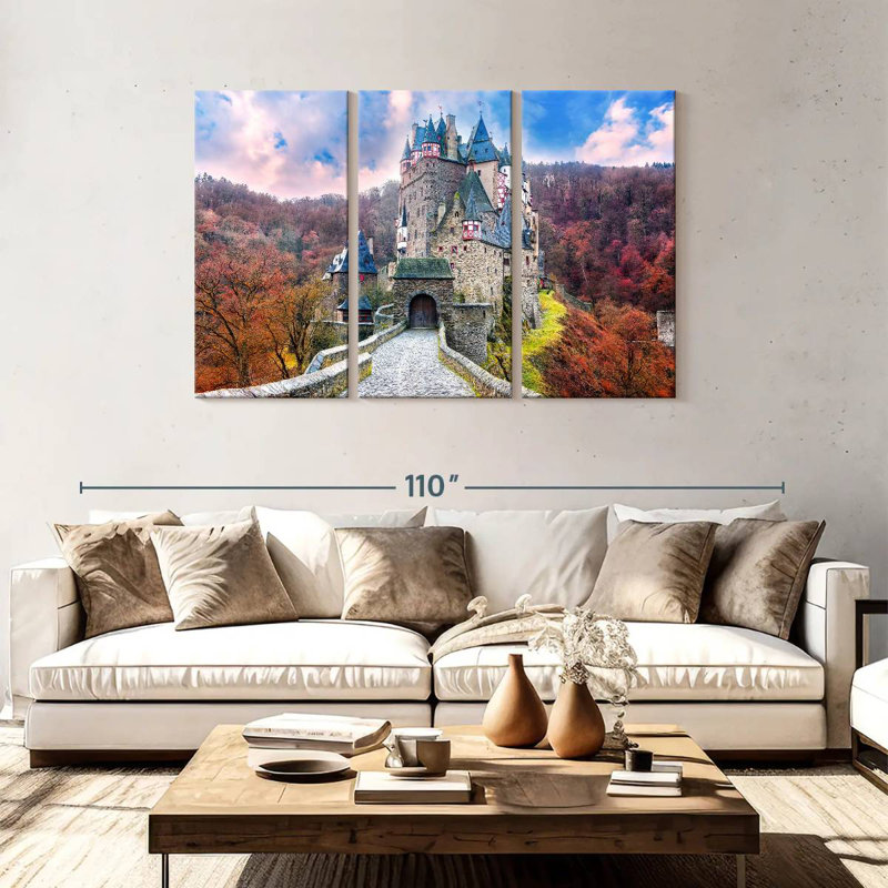 Lilie Castle, 48" H x 74" W