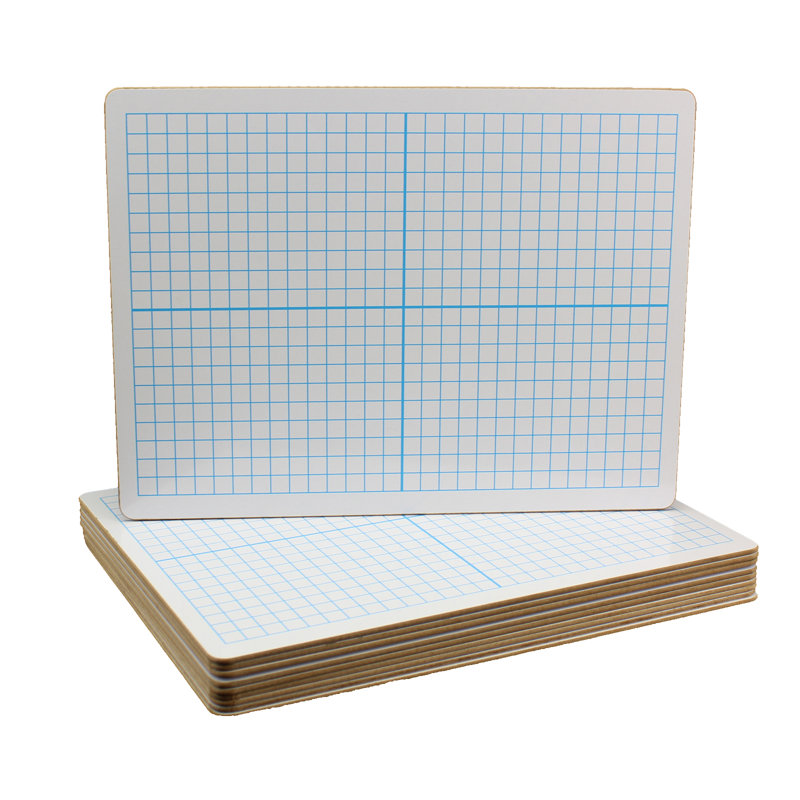 Tableau blanc en forme de « x-y » à l’aide d’une plaque d’effacement et grille, 9 po x 12 po