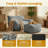 Oversized Adult Bean Bag Chair - High-Resilience Shredded Foam Ergonomic Lazy Sofa with Ottoman for Living Room Bedroom Dorm-953762002
