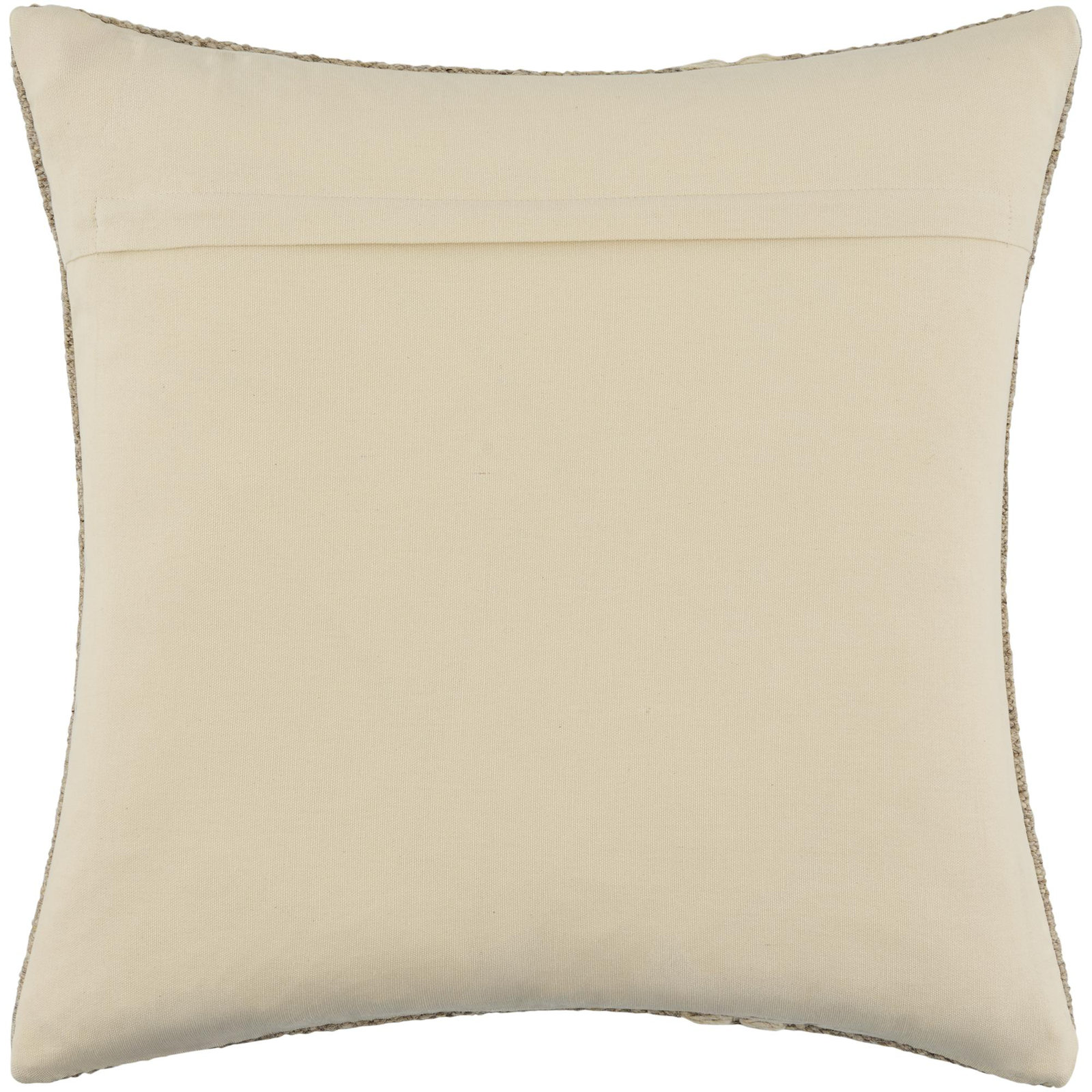 Jundah Accent Pillow, Square 20", Polyester, Beige