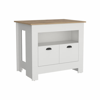 Versatile Kitchen Island with Efficient Storage and Stylish Design