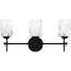 Luminaire de salle de bain noir mat Wike-101058677