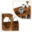 Trumansburg Wood Free Standing Magazine Rack