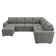 Latitude Run® U Shaped Sleeper Sectional Modular Sofa Bed With Storage Chaise