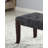 Linon Tufted Bench, Fabric, Gray-113459304