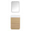 Meuble-lavabo de salle de bain 24 po avec lavabo simple. Tiroir double, autoportant. Perspectives élégantes, meuble-lavabo moderne encastré en bois d'ingénierie. Tiroir. Bois d'ingénierie. Style classique.-626965515-626965513